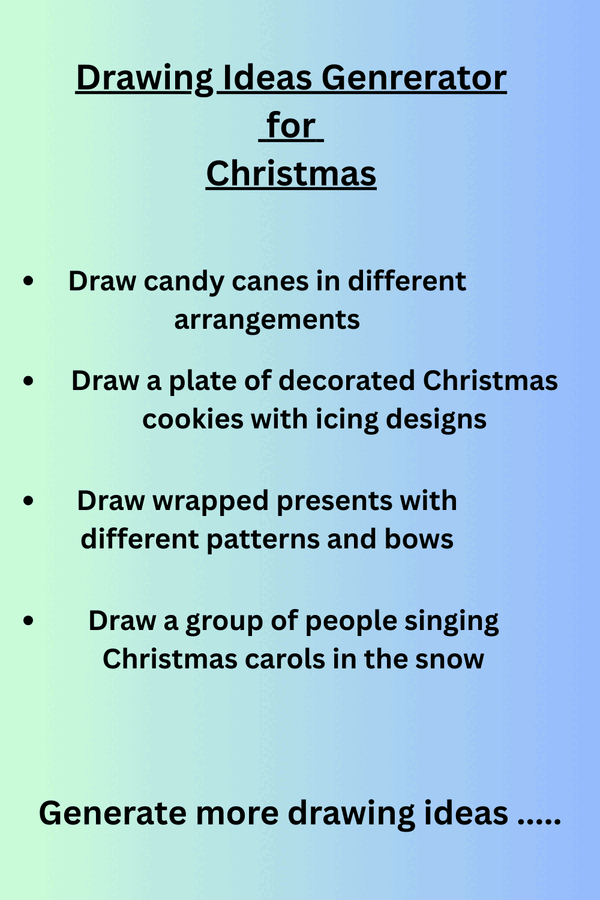 Christmas drawing ideas