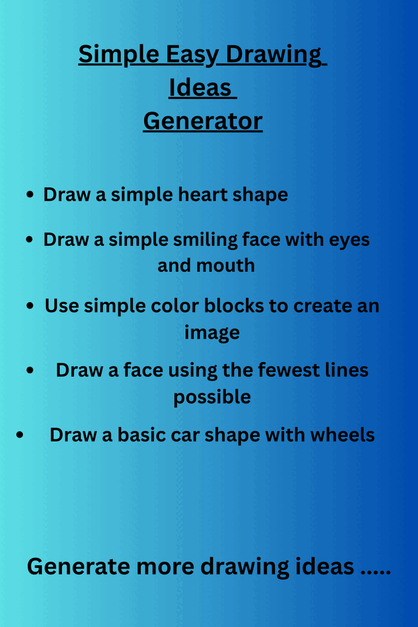 simple easy drawing ideas