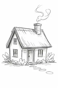 Simple house drawing